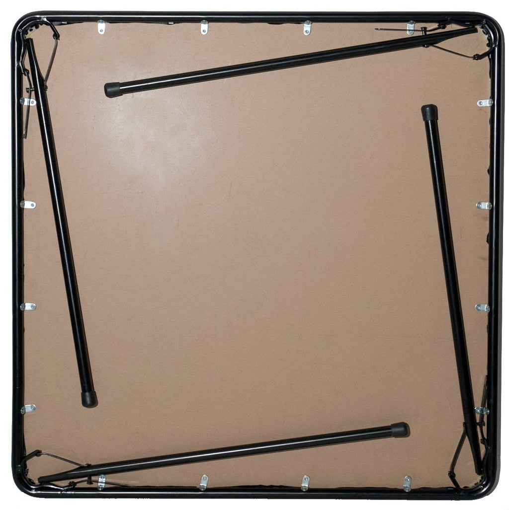 38" Square Folding Card Table, Beige Vinyl B622