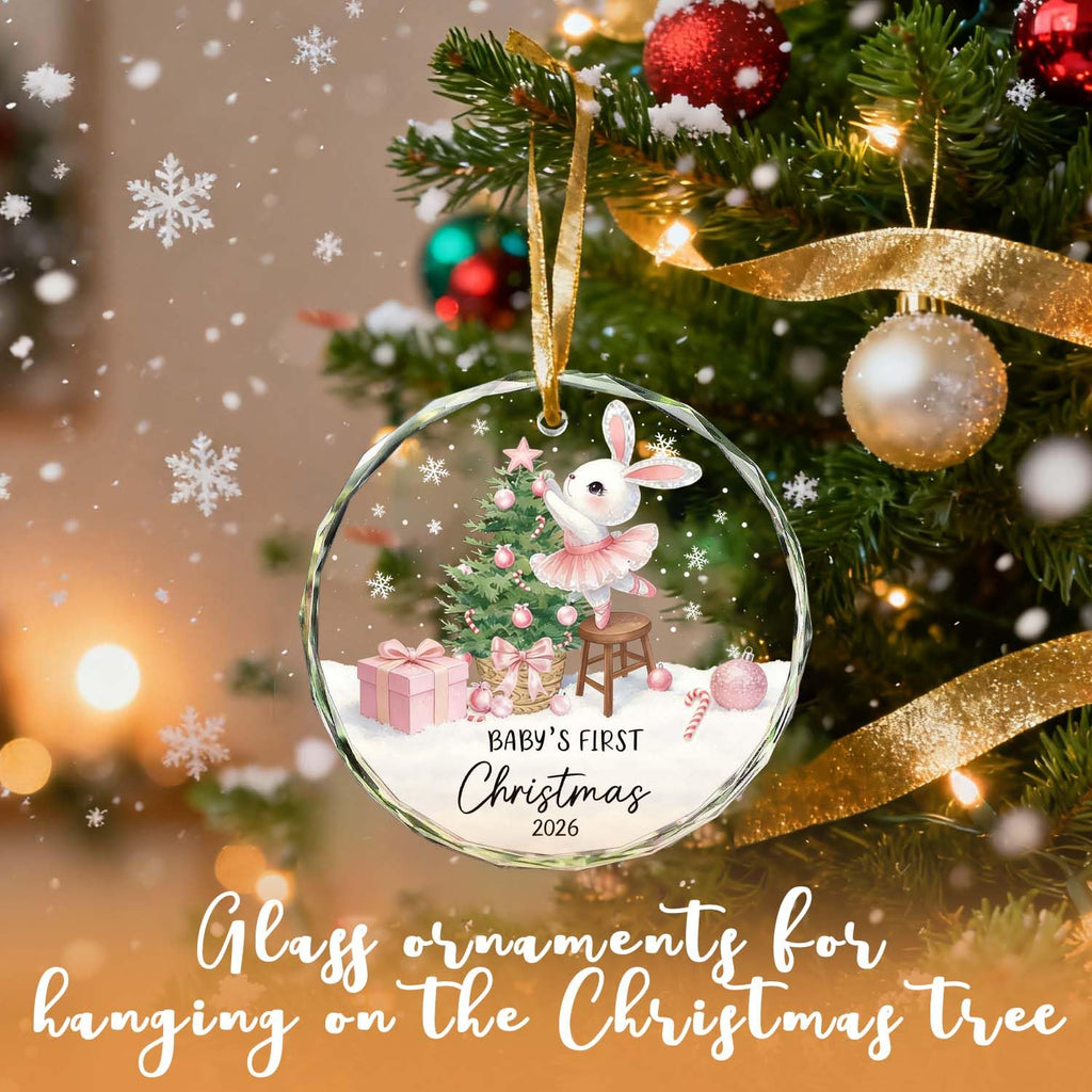 Baby Girl First Christmas Ornament I374