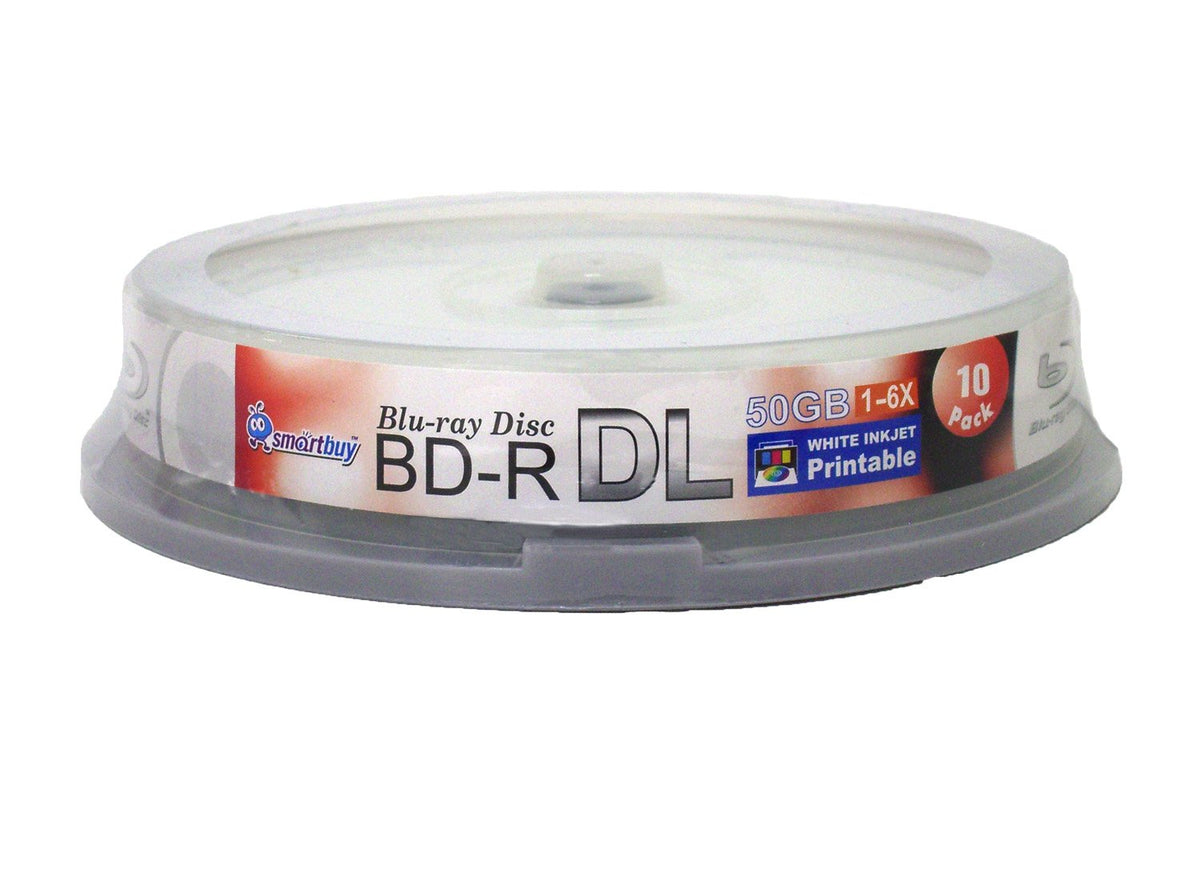 40-disc 50gb 6X Bd-r Dl White Inkjet Hub Printable Blank Disc V262