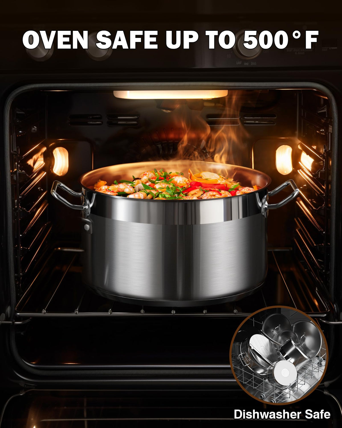 9 Quart Stainless Steel Stock Pot W2833