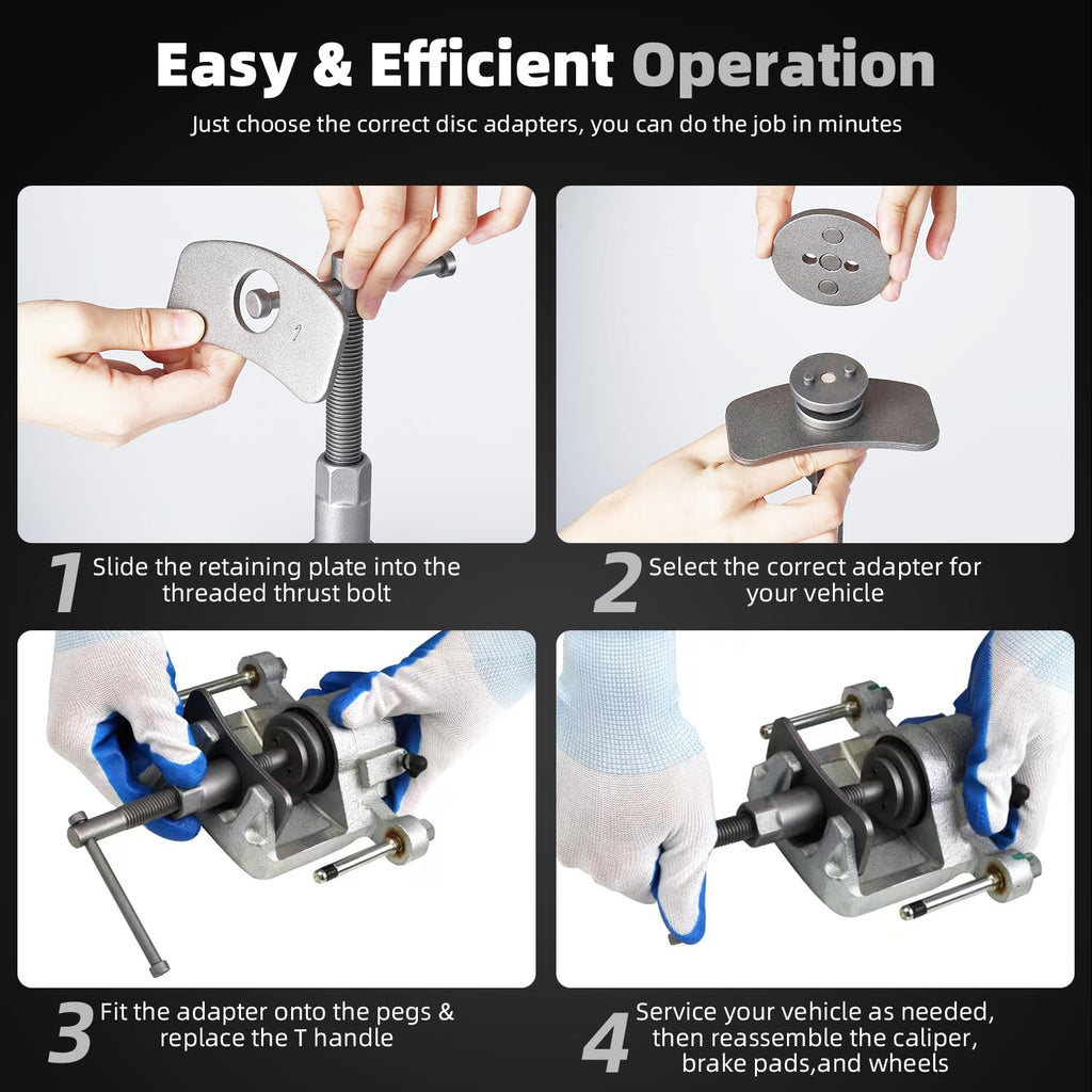 24pcs Disc Brake Caliper Compression Tool Kit A56370