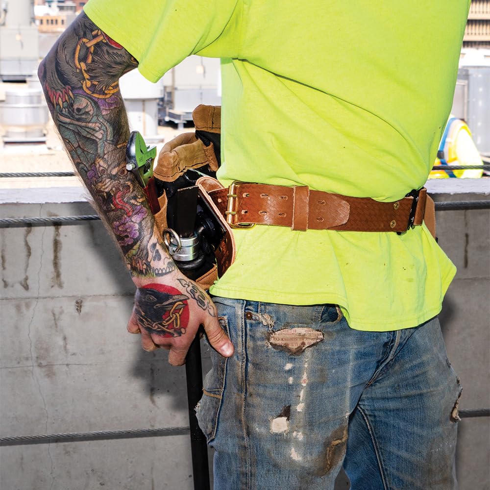 Leather Tool Belt with Quick-Release Buckle W341