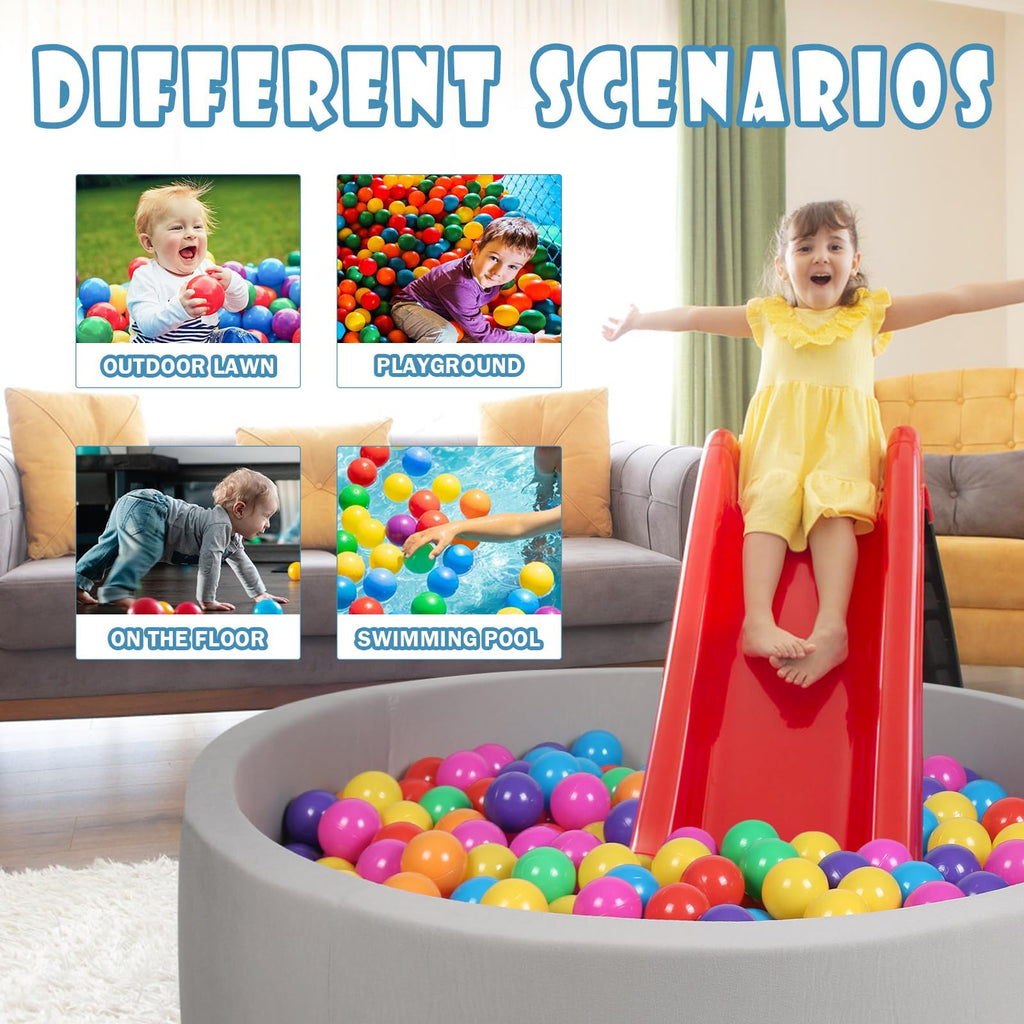 100 Pack BPA Free Colorful Plastic Balls G73556