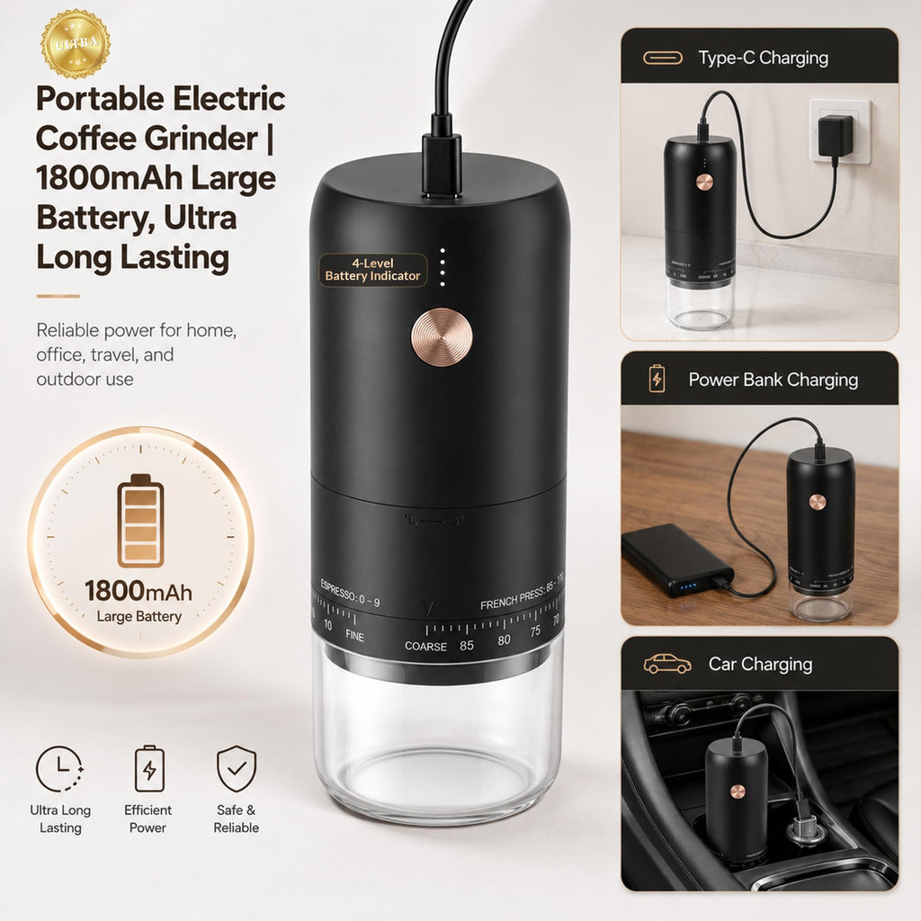 Portable Electric Burr Coffee Grinder W61360