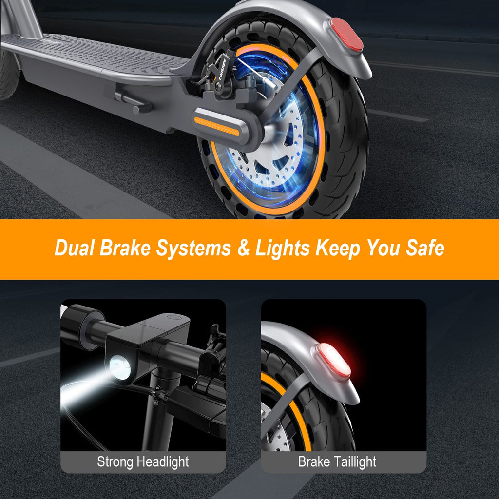 Electric Scooter with Dual Suspension Y472166