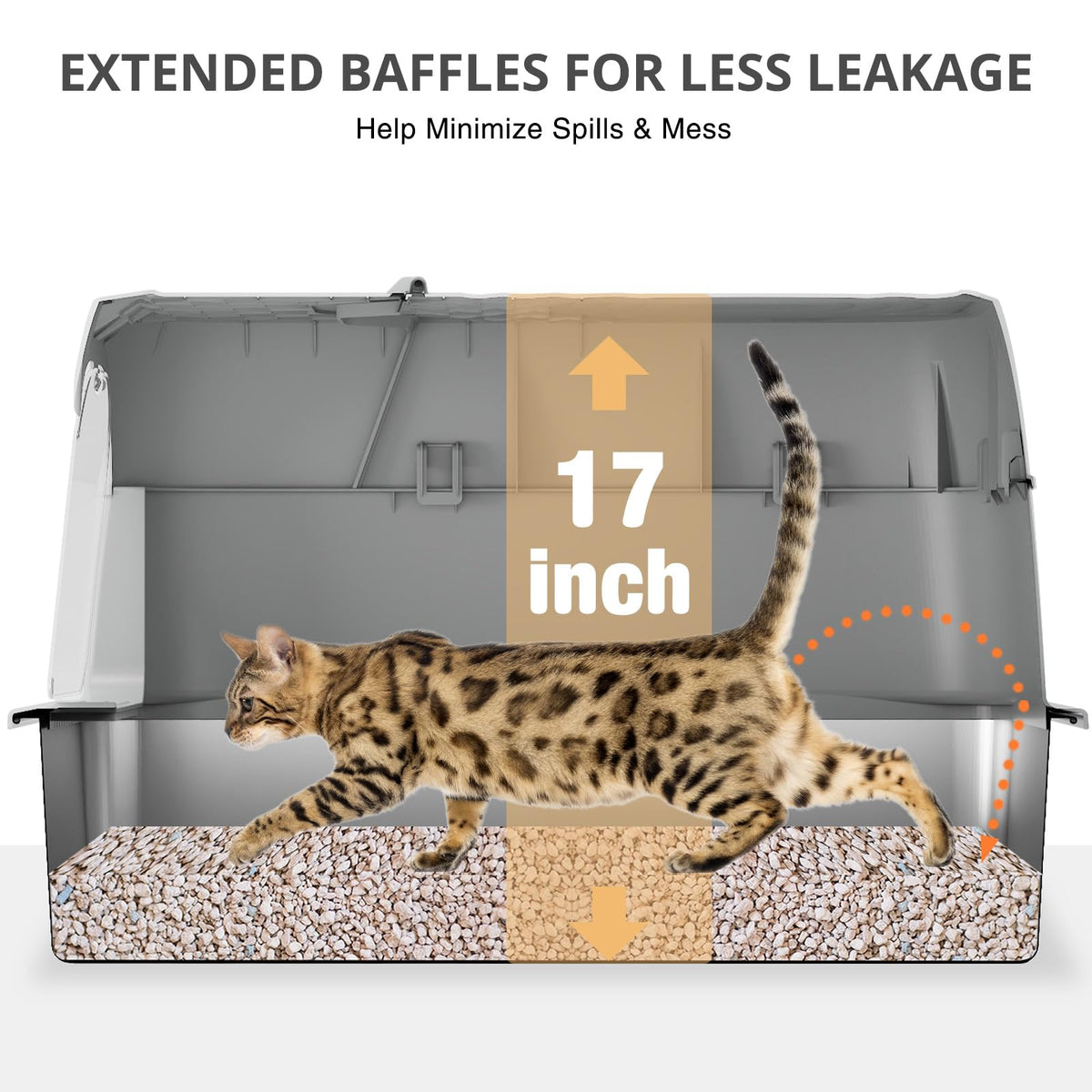 XXXL Stainless Steel Cat Litter Box with Lid D35208