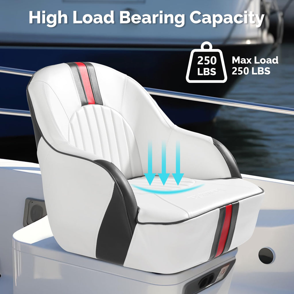 Pontoon Boat Captain Bucket Seat with Cover Z551