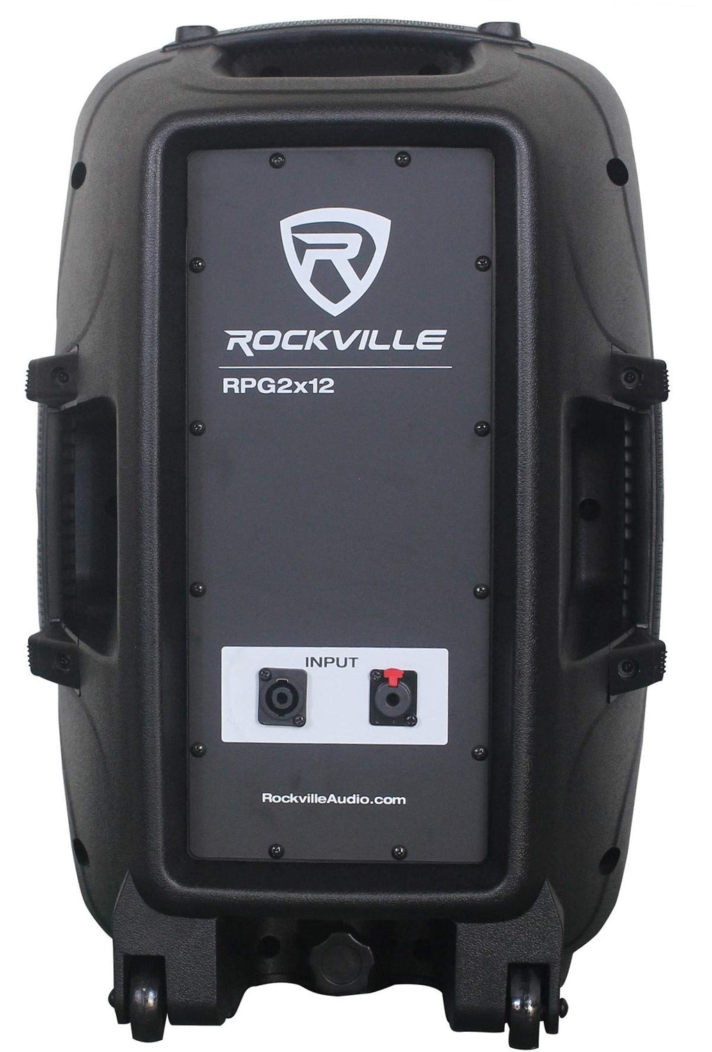 12" Passive PA Speaker System with Metal Wired Mics and Stands E52568