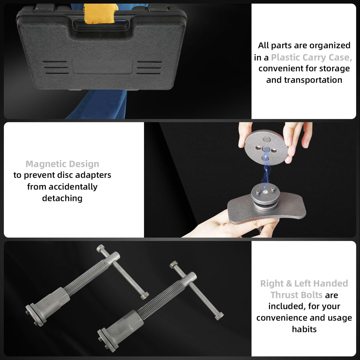 24pcs Disc Brake Caliper Compression Tool Kit A56370