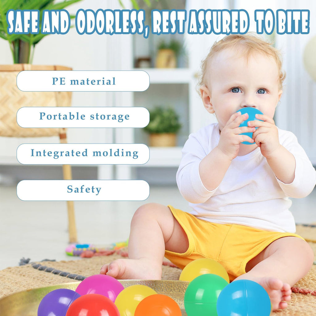 100 Pack BPA Free Colorful Plastic Balls G73556