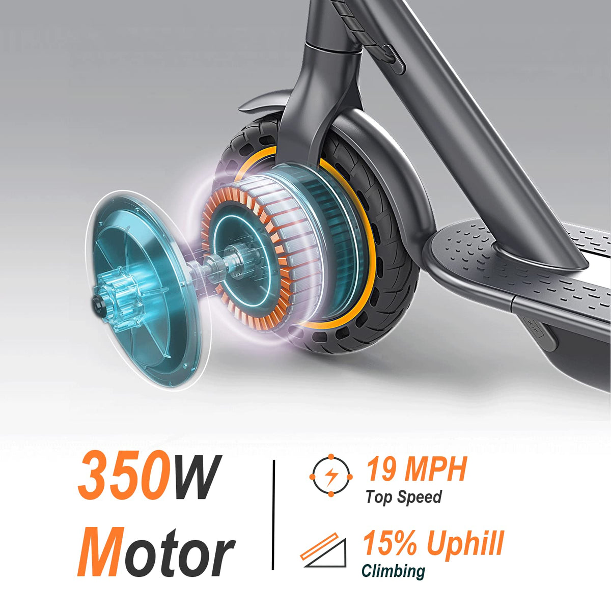 Electric Scooter with Dual Suspension Y472166