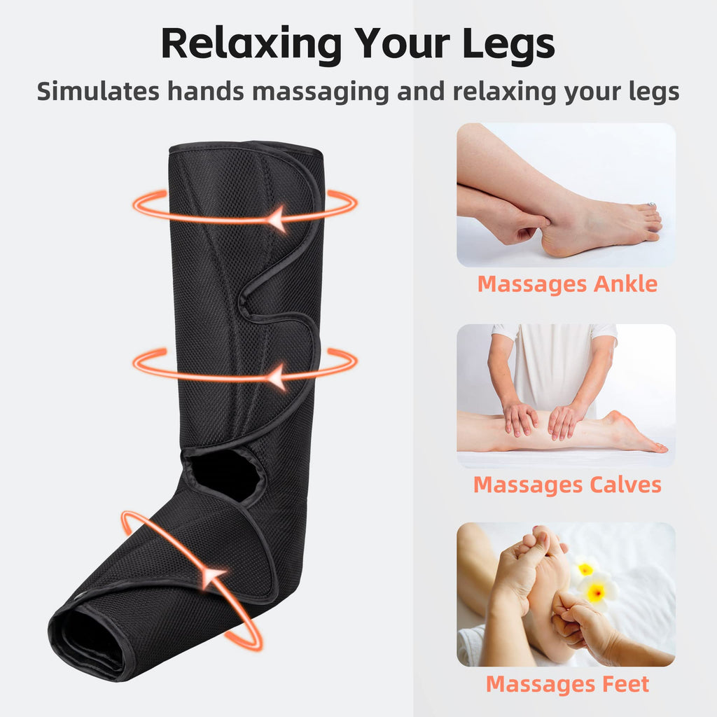 Air Compression Leg Massager with Heat J2498