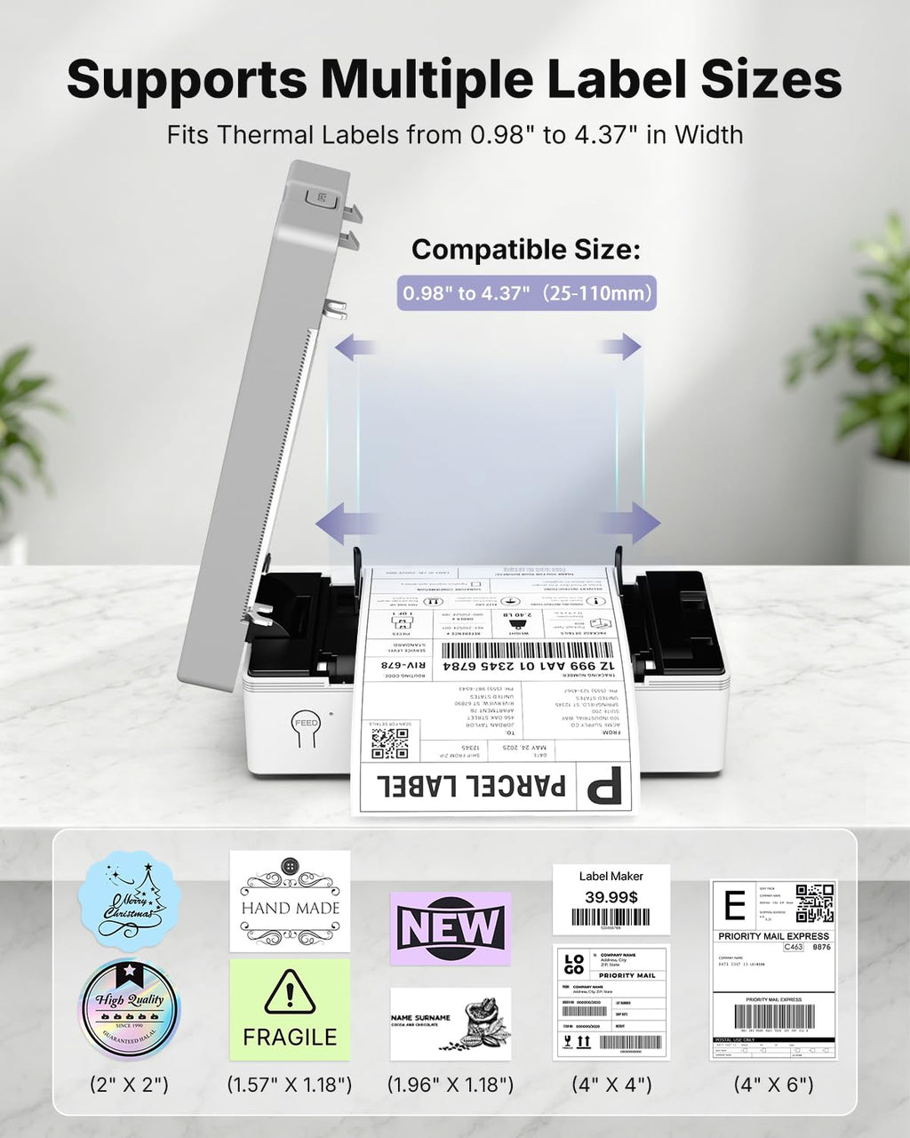 Bluetooth Thermal Shipping Label Printer O3208