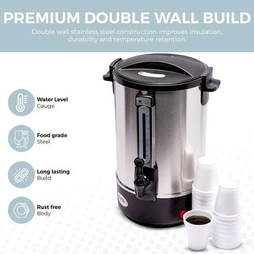 100 Cups Stainless Steel Electric Coffee Urn S343