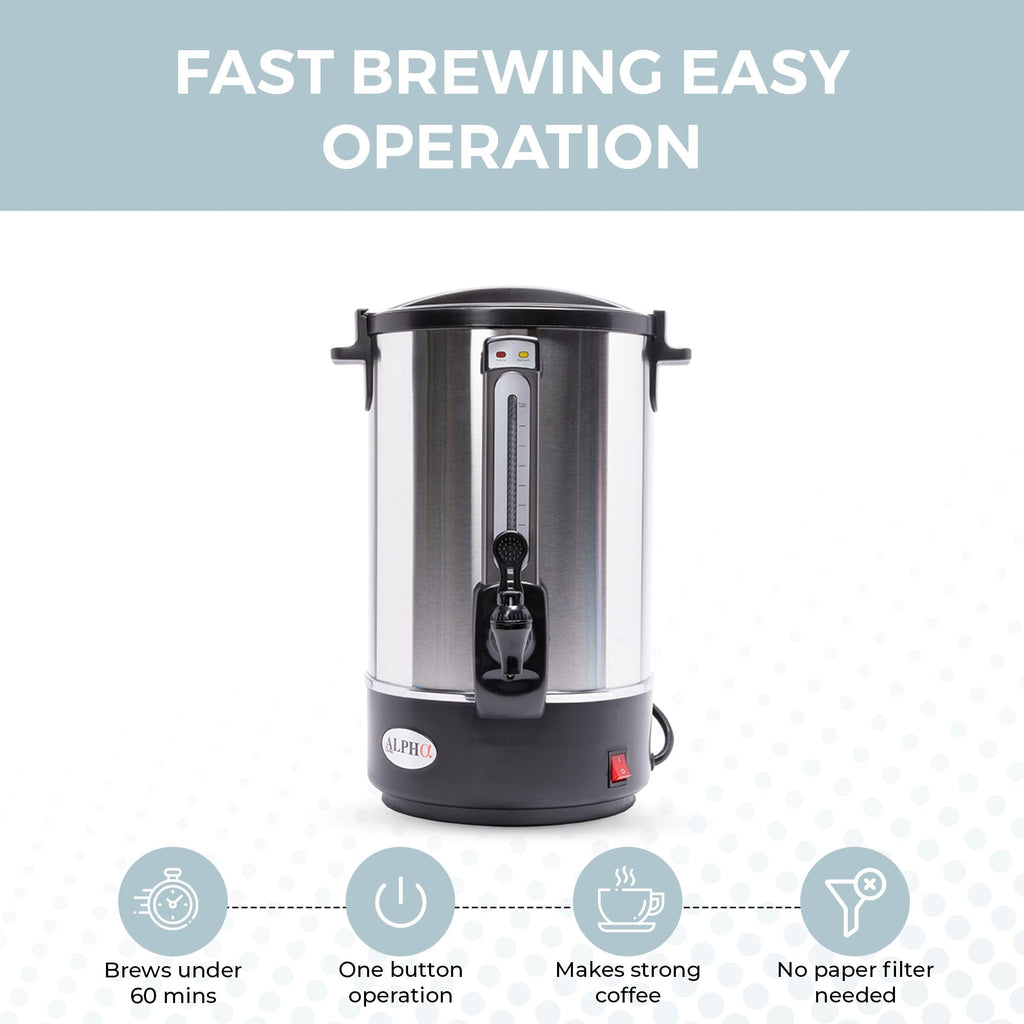 100 Cups Stainless Steel Electric Coffee Urn S343