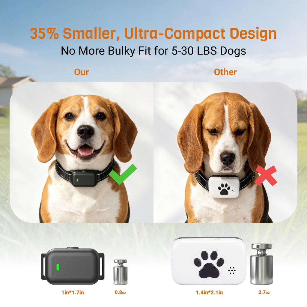 Ultra-Small IPX8 Dog Training Collar with Beep & Vibration & Shock L441