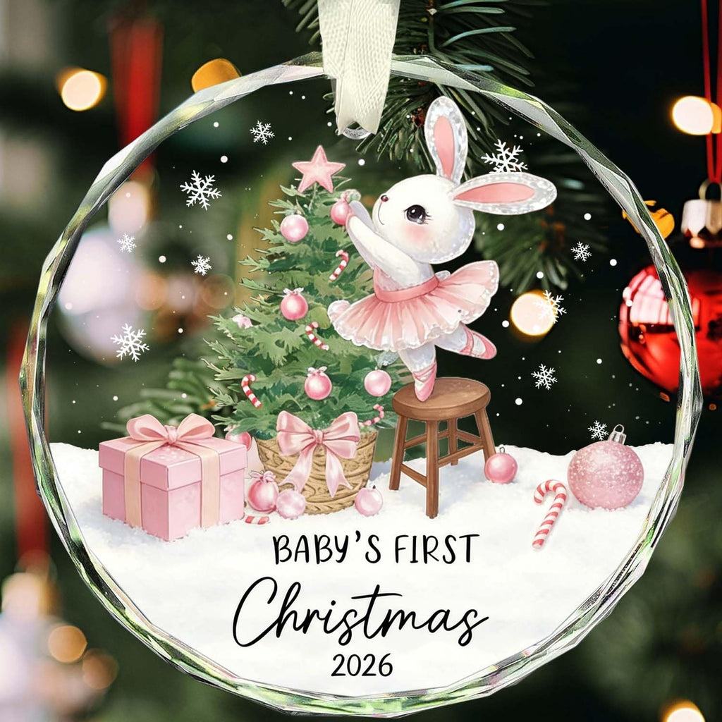 Baby Girl First Christmas Ornament I374