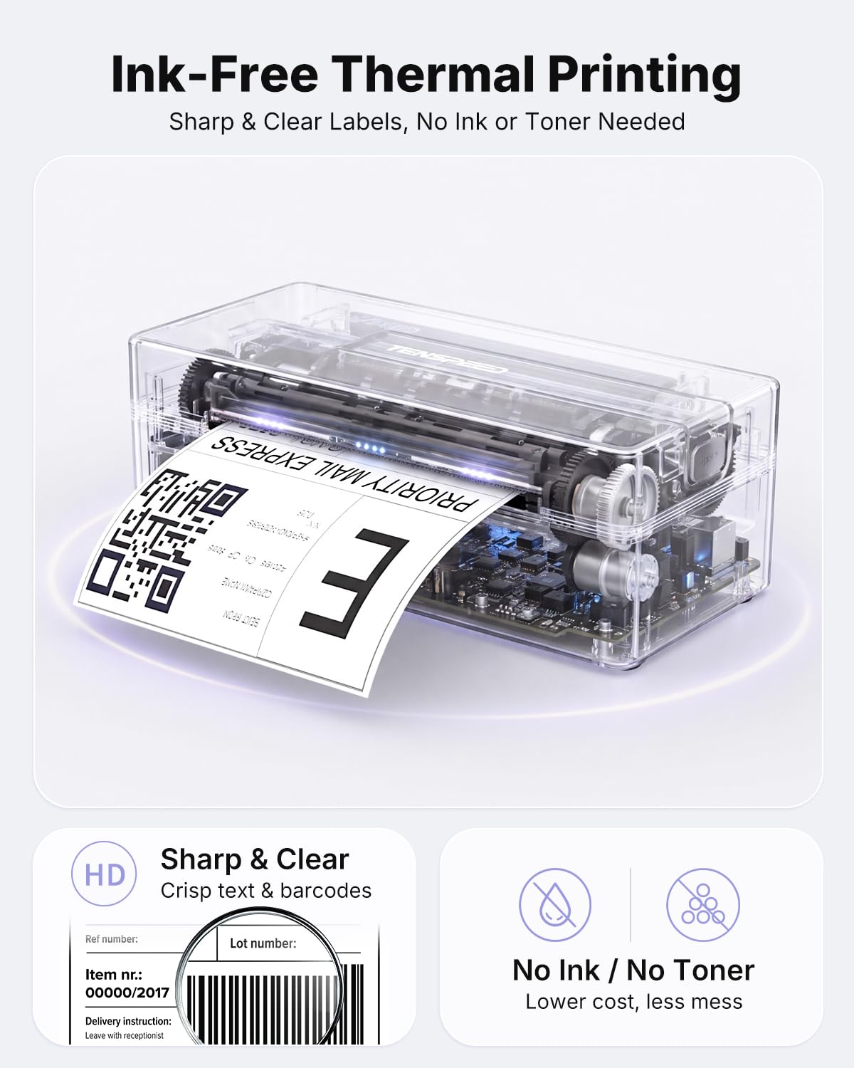 Bluetooth Thermal Shipping Label Printer O3208