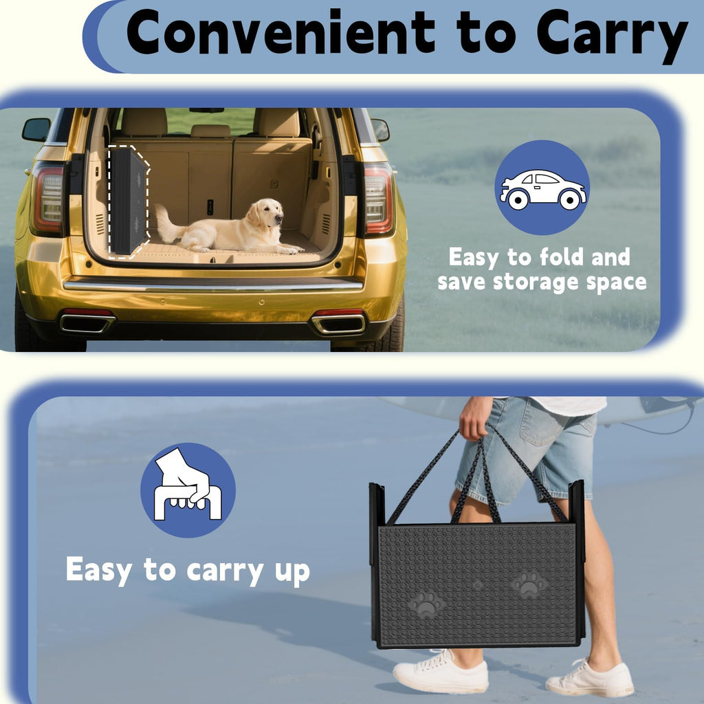5-Step Foldable Non-Slip Plastic Dog Steps W445