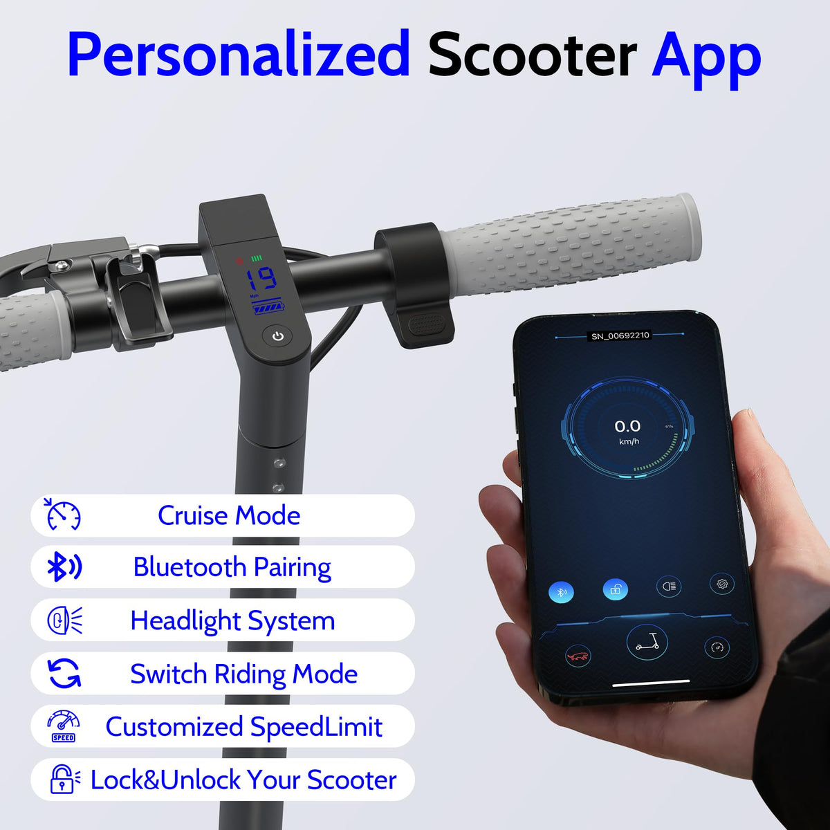 Electric Scooter with Dual Suspension Y472166