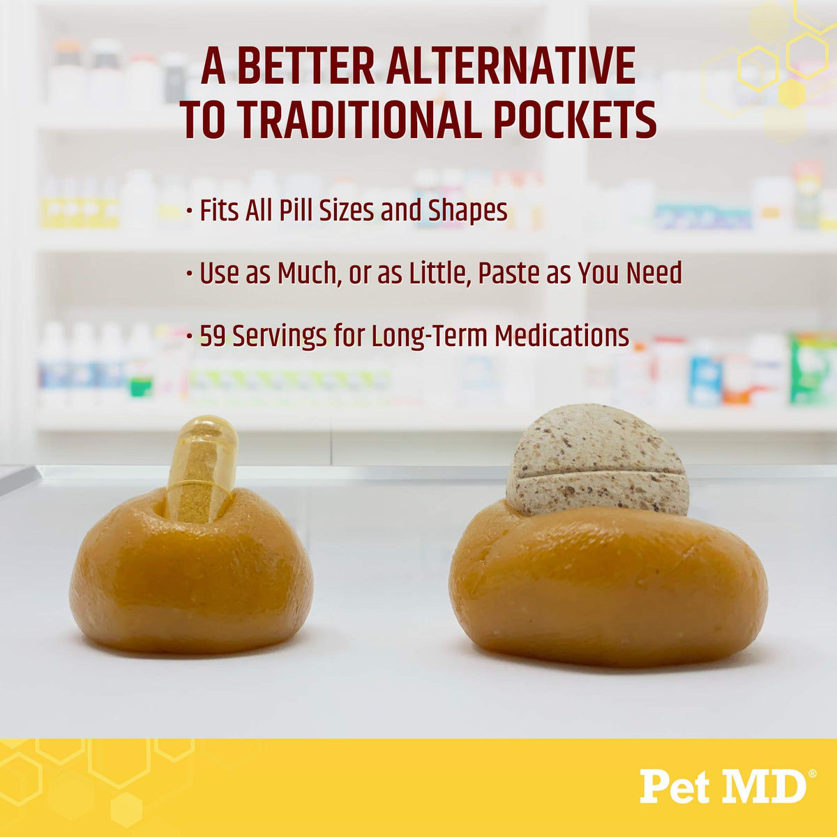 Cheese & Bacon Flavor Pill Paste for Dogs 4.2 oz I257