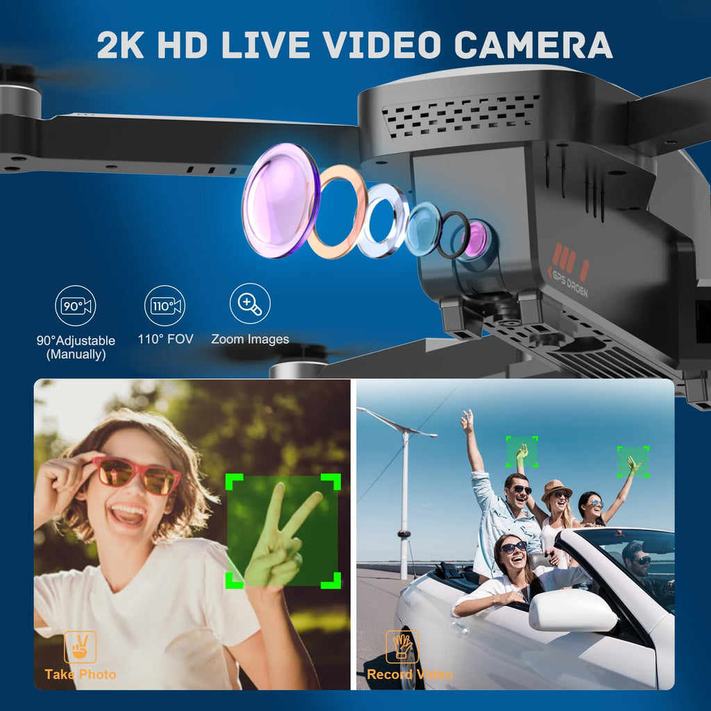 4K Camera Drone with GPS Auto Return Foldable 249g N532