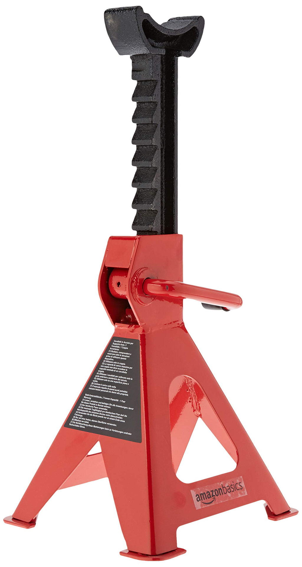 2 Ton Low Profile Floor Jack + 3 Ton Jack Stands, Black and Red D33727
