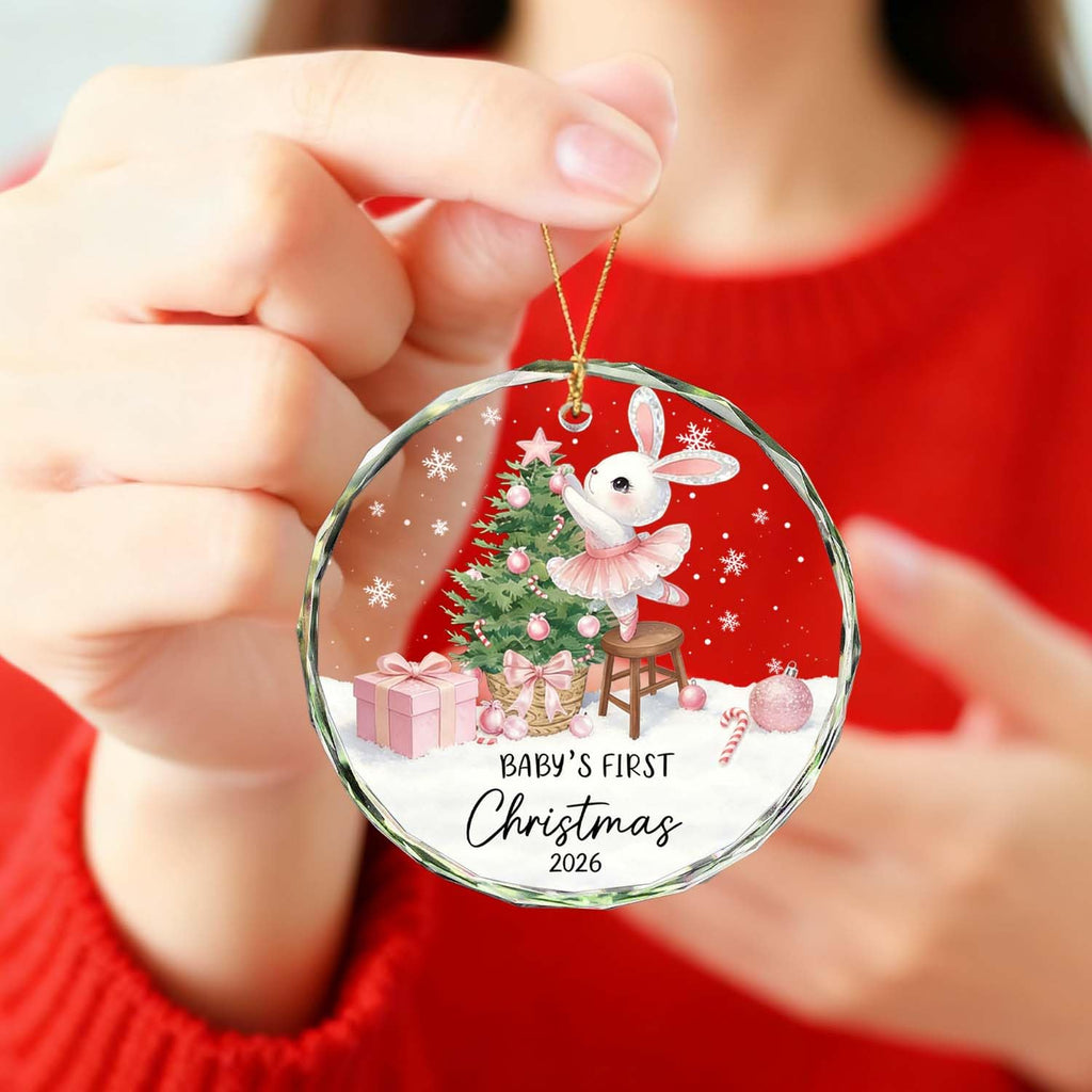 Baby Girl First Christmas Ornament I374