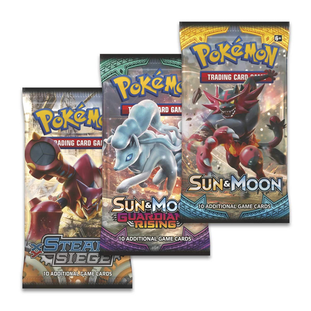 Pokemon TCG 3 Booster Pack with 1 Coin N3297