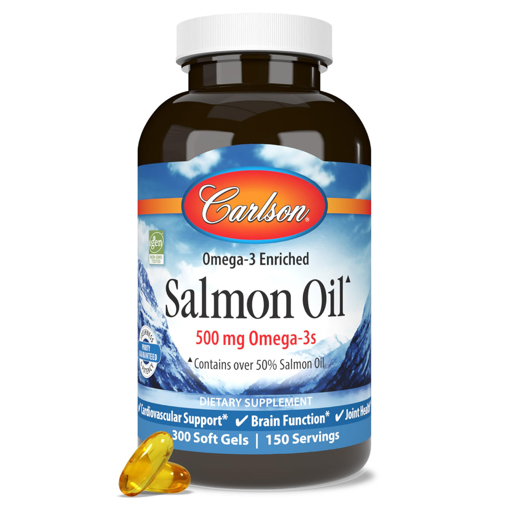 Salmon Oil 500 mg Omega-3s 300 Softgels X699
