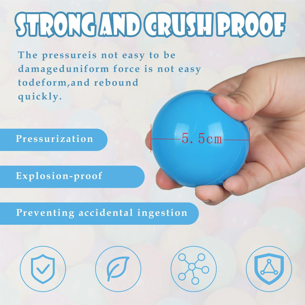 100 Pack BPA Free Colorful Plastic Balls G73556