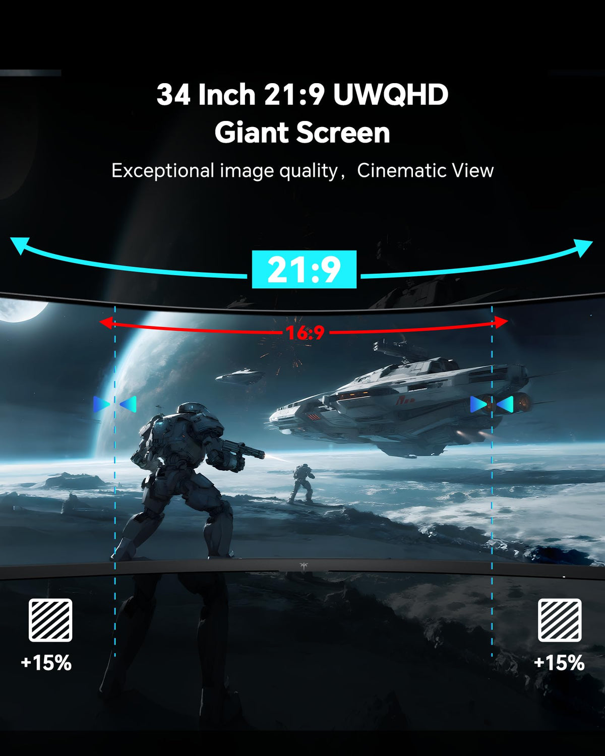 34 Inch Ultrawide Curved Gaming Monitor S260916