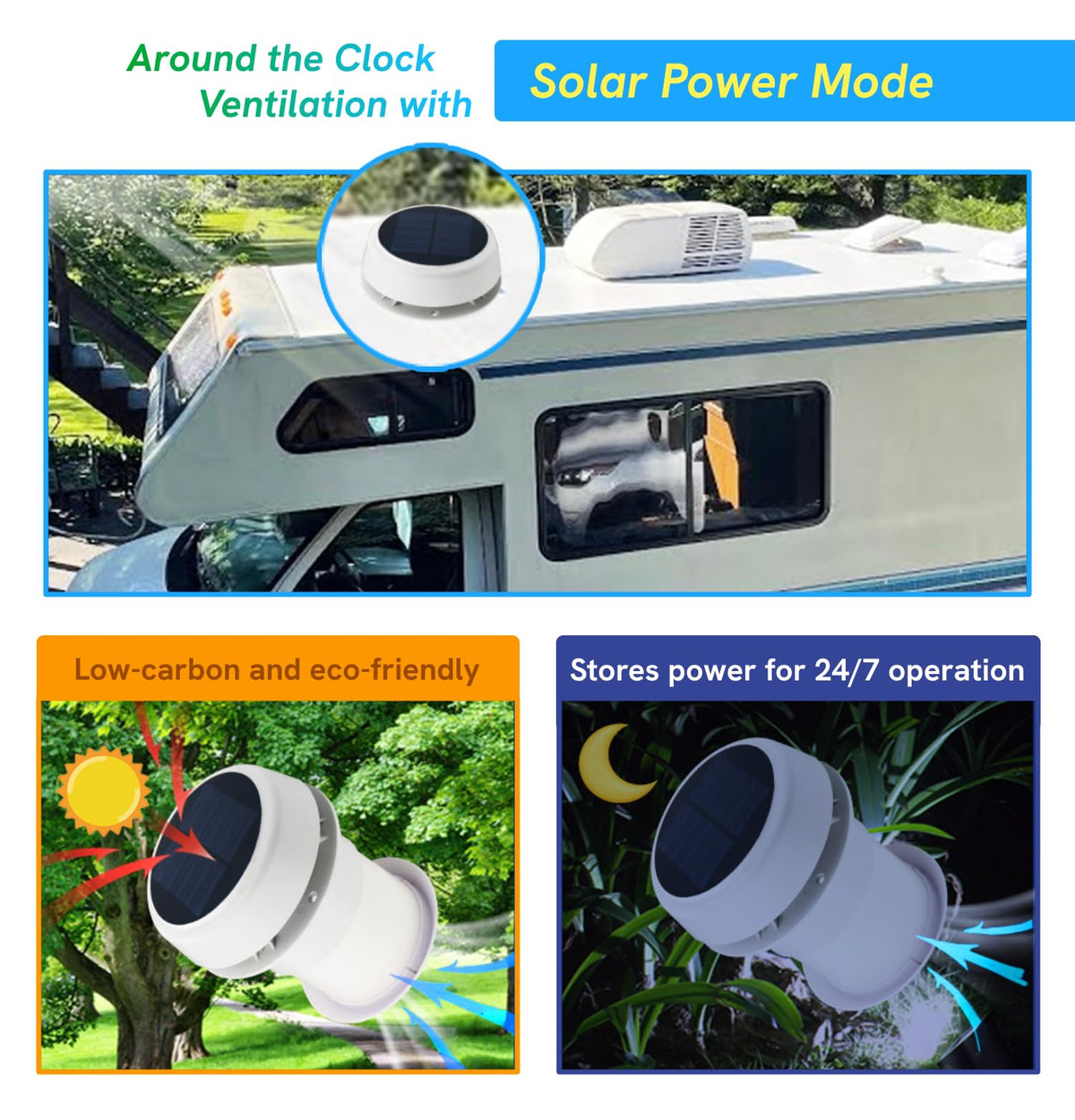 Solar Roof Vent Fan R58215