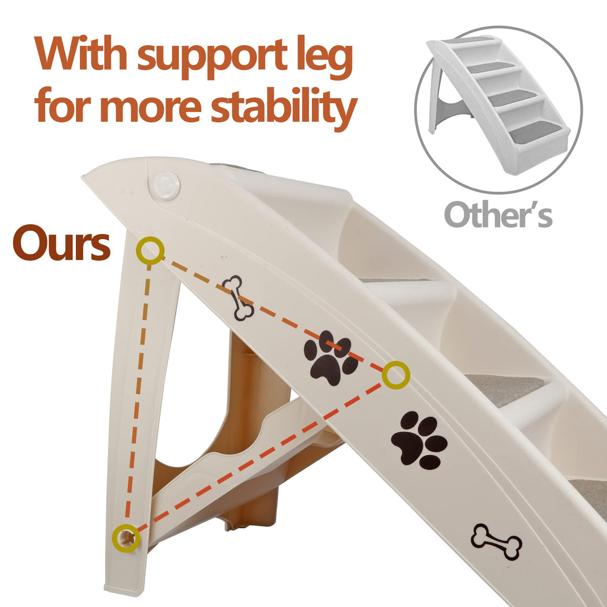 4-Step Dog Stairs L265