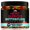 Hemp Gummies 10 Fruity Flavors 100 Count T614