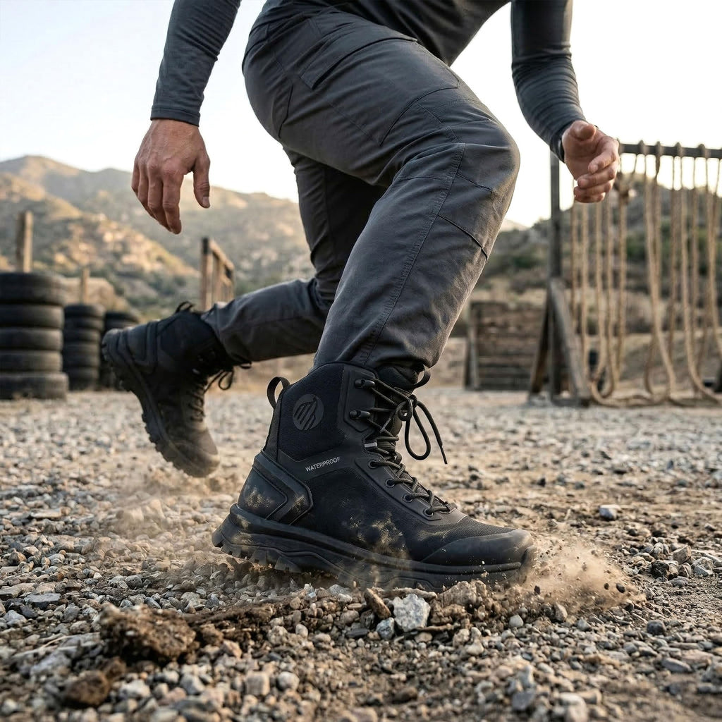 Lightweight Waterproof Side Zipper Work Boots O626066