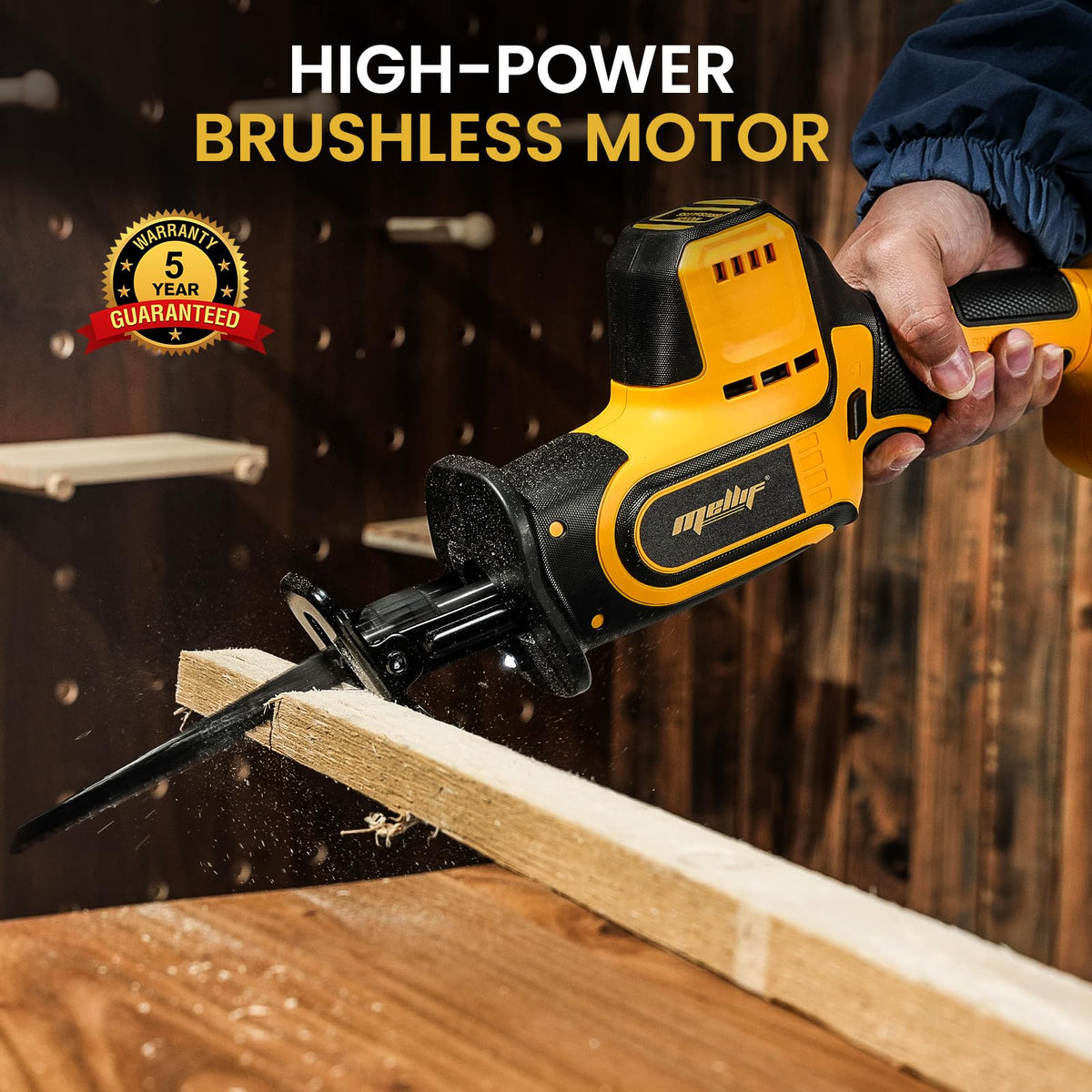 Brushless Cordless Reciprocating Saw, 3,000 SPM, 1" Stroke, Tool Only L664