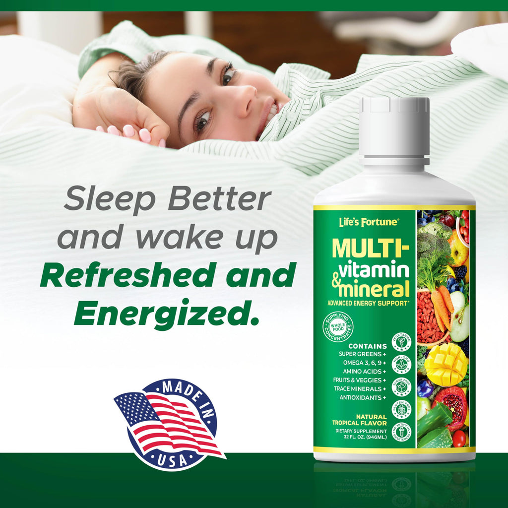 Liquid Multivitamin 90+ Nutrients Sugar Free Tropical Flavor 32 oz X895277