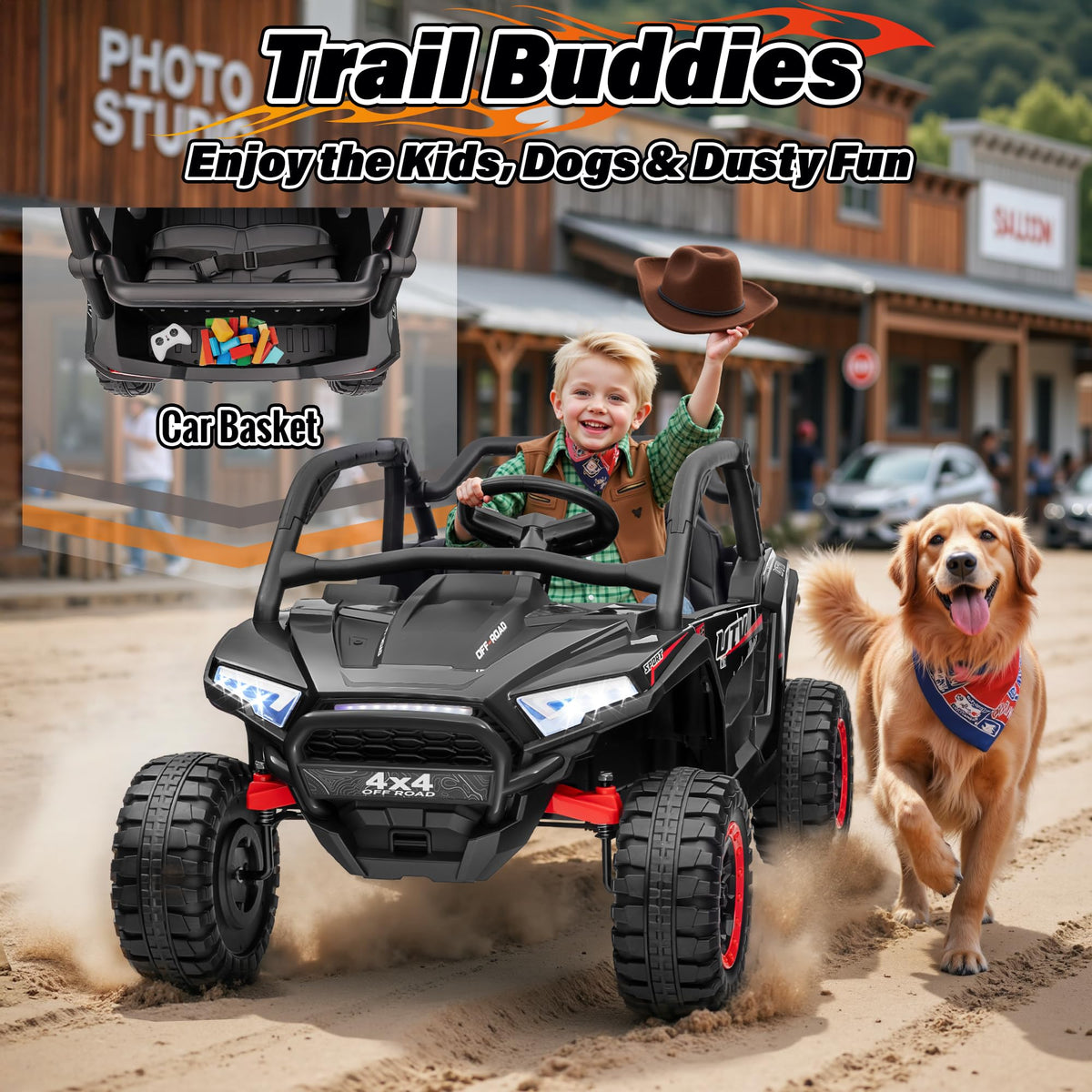 24V 2 Seater 4X4 Off-Road UTV Ride on Car E42248