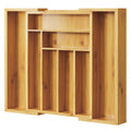 Bamboo Expandable Silverware Drawer Organizer G838438