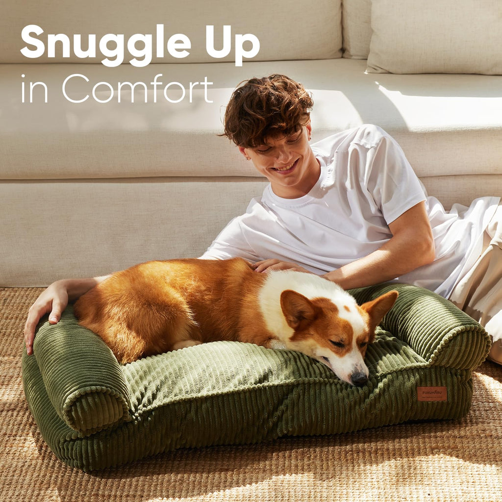 Corduroy Waterproof Washable Cover Dog Couch Bed S439
