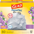 13 Gal Lavender Drawstring Trash Bags, 80 Ct S2542