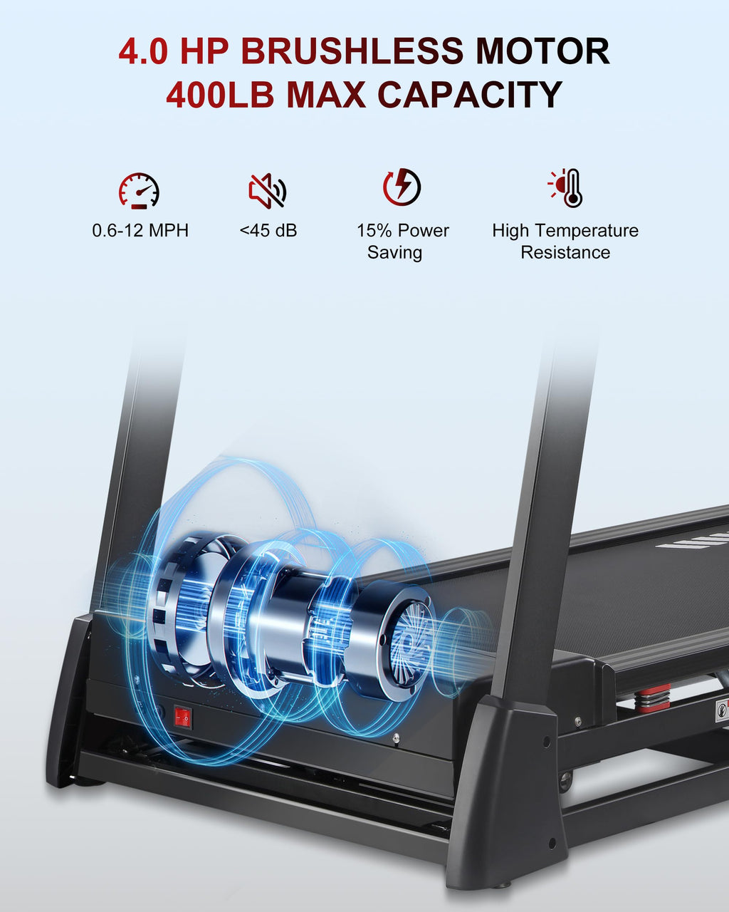Heavy Duty Treadmill with 15-Level Auto Incline X2944