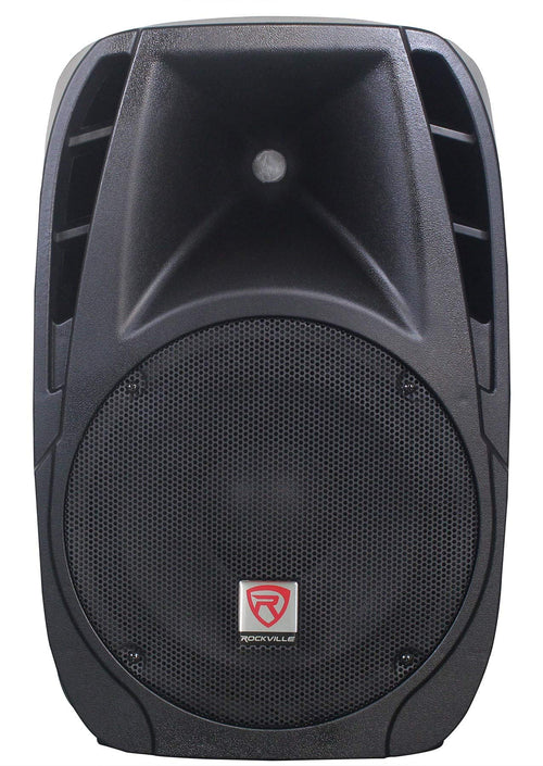 12" Passive PA Speaker System with Metal Wired Mics and Stands E52568