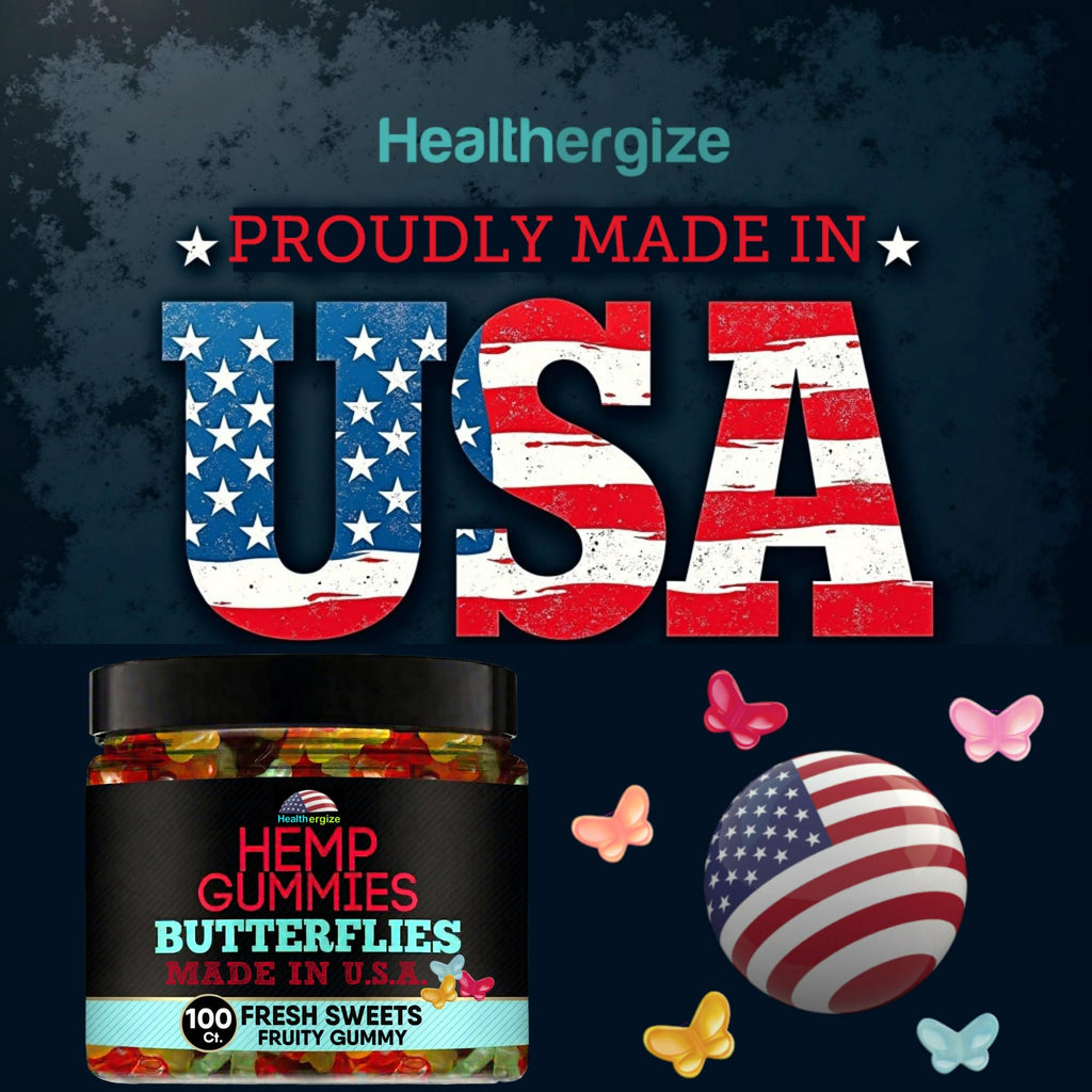 Hemp Gummies 10 Fruity Flavors 100 Count T614