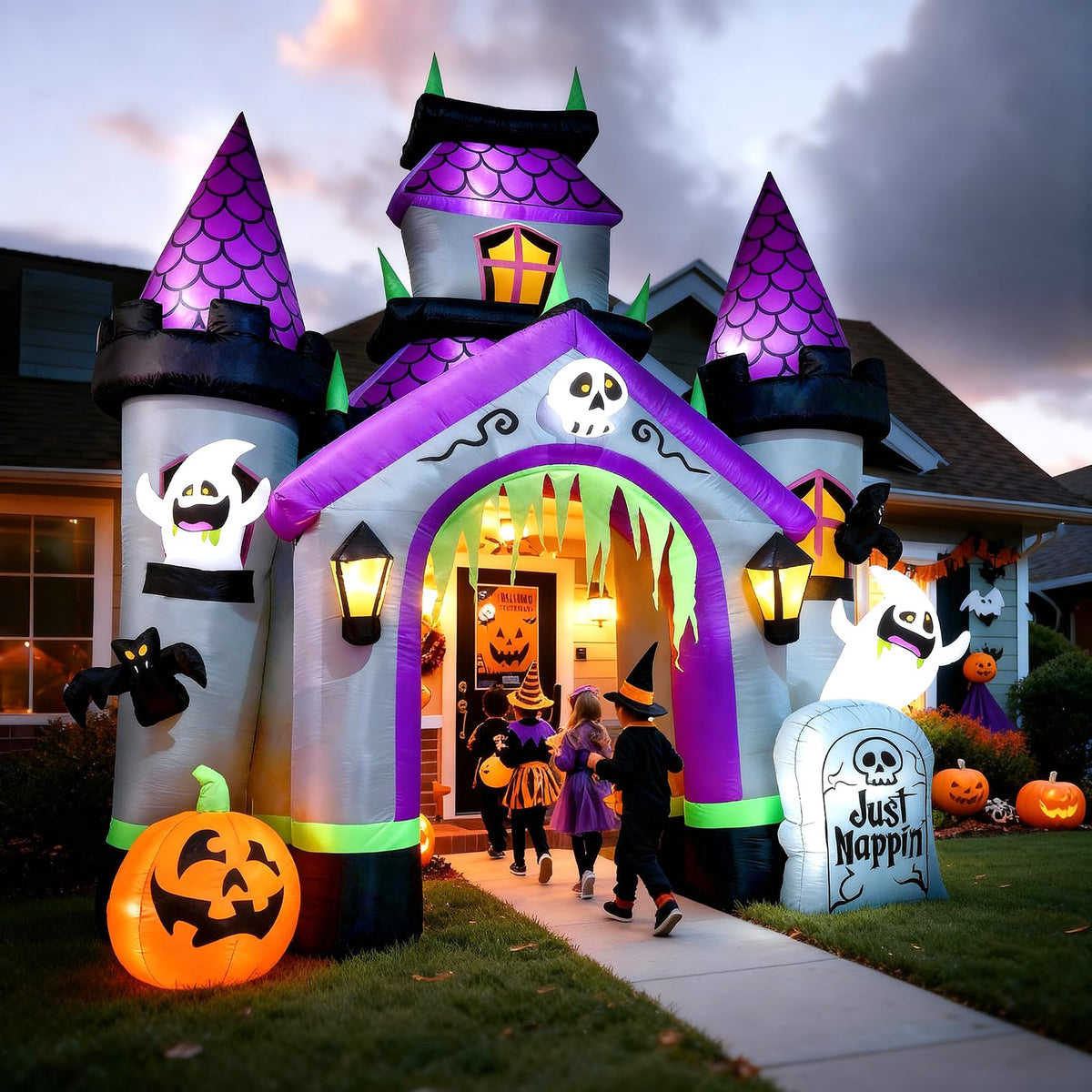 12 FT Halloween Inflatable Archway Outdoor Decoration L8330