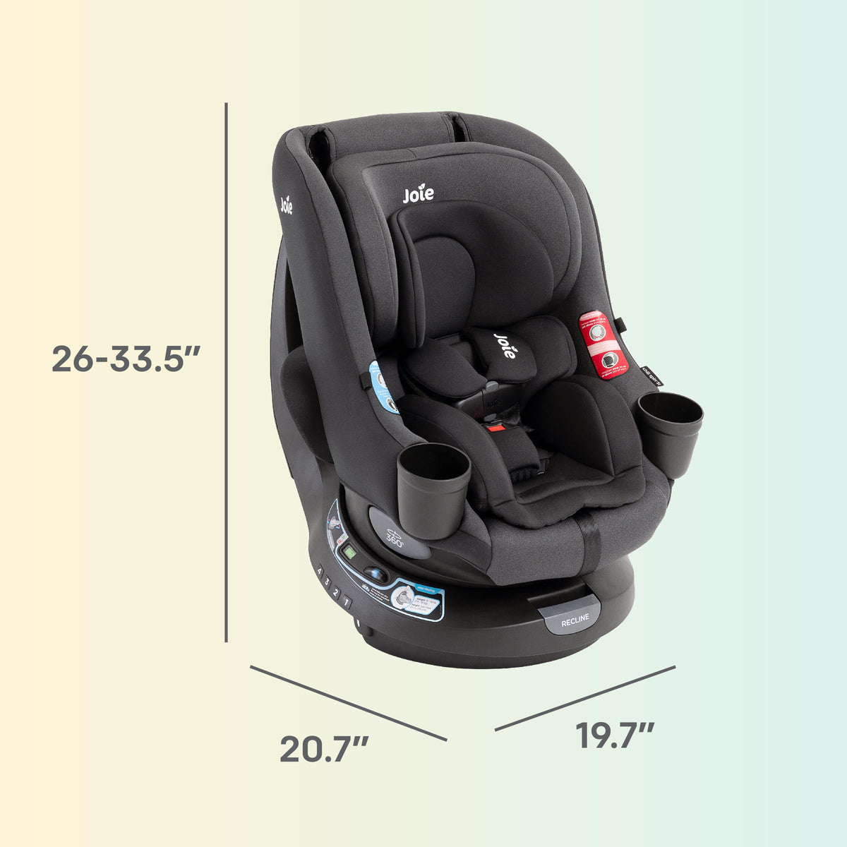 2-in-1 Rotating Convertible Car Seat A77146
