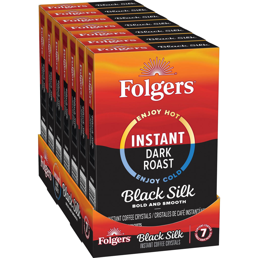 Black Silk Instant Coffee Packets 7 Count Pack of 12 M809229