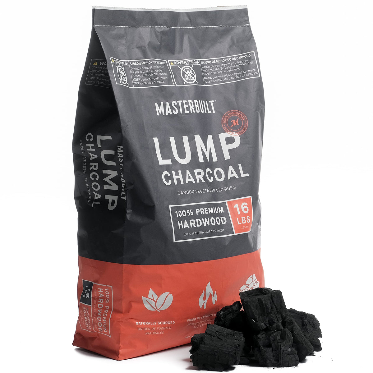 16 lb Lump Charcoal + 48 Fire Starters Bundle U5500