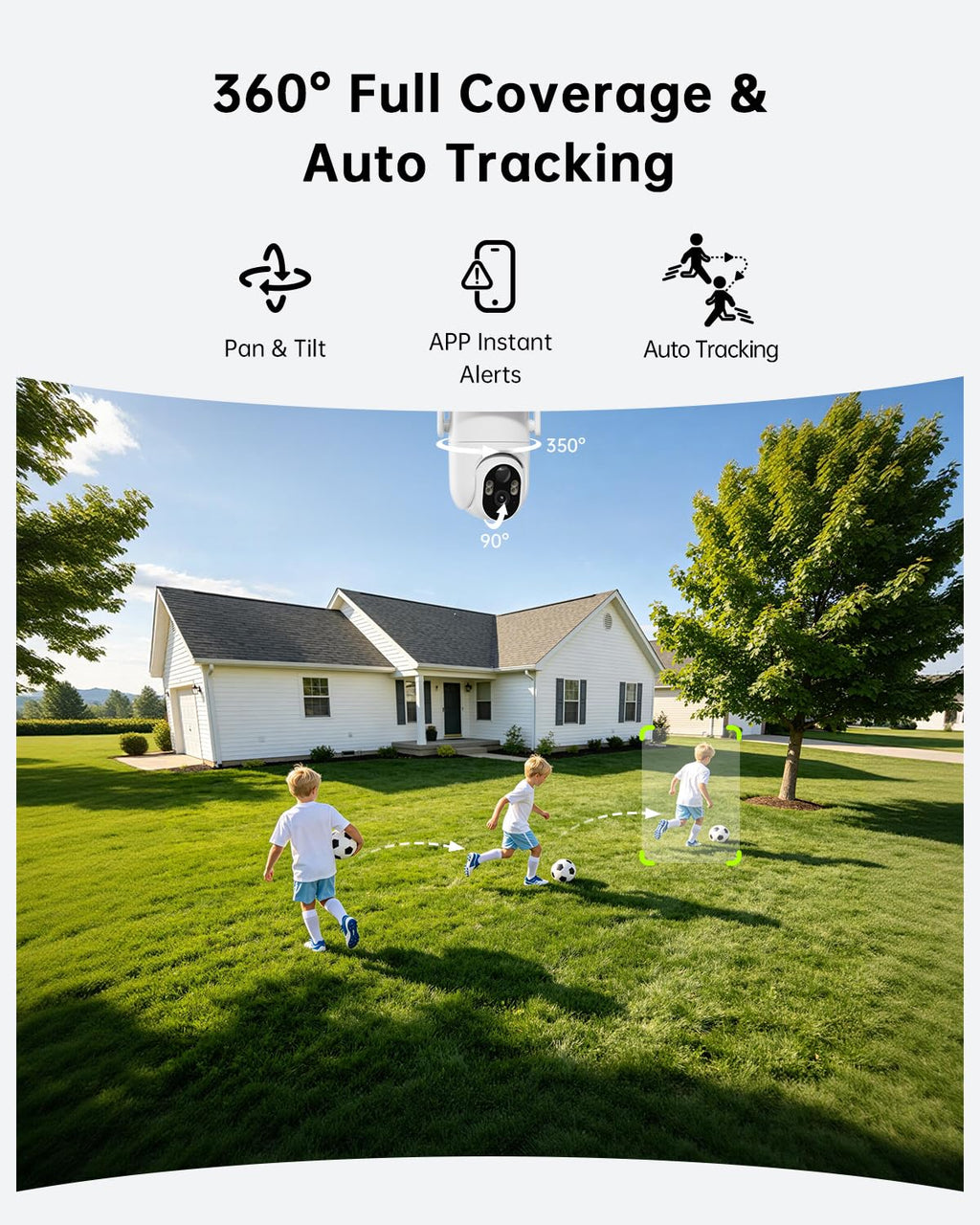 4K Solar Security Cameras Wireless Outdoor 4-Cam Kit N87194